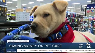 Saving money on pet care