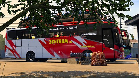 Smooth Bus Drive Trough Village in Africa - Euro Truck Simulator 2