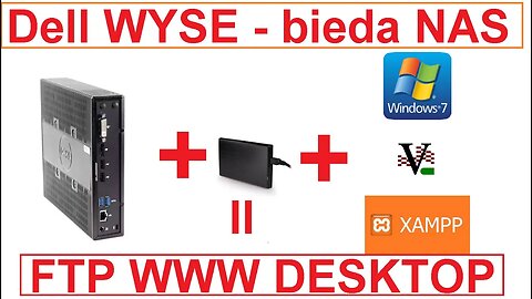 Bieda NAS pod Windows - Serwer FTP WWW - w oparciu o stary TERMINAL Dell Wyse Zx0