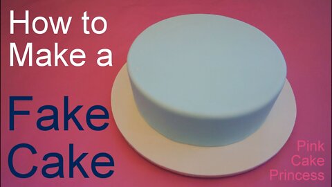 Copycat Recipes How to Make a Fake Cake or Dummy Cake _ Covering a Styrofoam Dummy Cake Cook Recipe