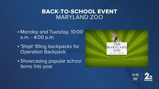 Maryland Zoo hosting back-to-school event