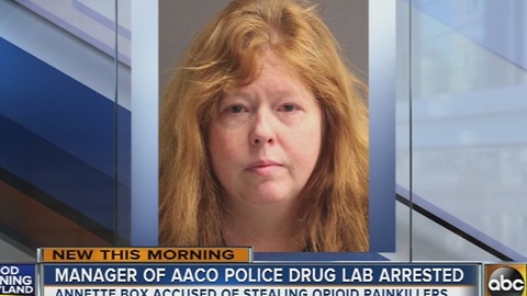 Manager of Anne Arundel County police drug lab arrested on possession