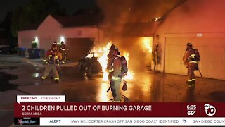 Good Samaritans rescue 2 kids from burning garage