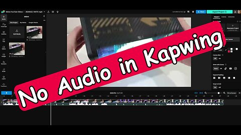 No Audio in Kapwing (In The Rendered Video) - What's The Easy Fix?