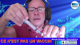 Analyse au microscope optique d'un "vaccin" de Pfizer