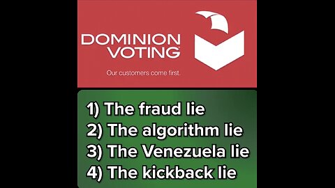 DOMINION VOTING MACHINES & THE ELECTION FRAUD STILL A COURT CASE