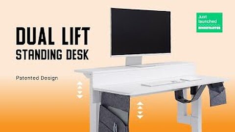 Dual Lift Desk | Adjust Monitor AND Desk Height