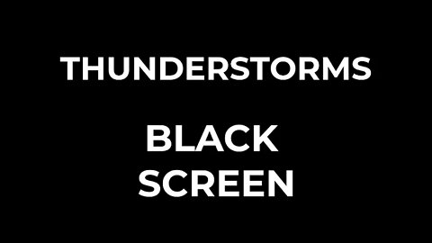 Thunderstorm Sounds With Heavy Rain Fall Asleep Fast Black Screen 10 Hours