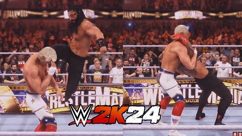 WWE 2K24: Roman Reigns VS Cody Rhodes - WWE Universal Title Match