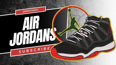 Air Jordans 11 embroidery design | dst,pes,hus,cnd,vp3,jef,xxx files embroidery #shorts