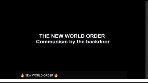 NEW WORLD ORDER 🔥 CHANNEL DISCLAIMER: 🔥SATANS WITCH BITCH