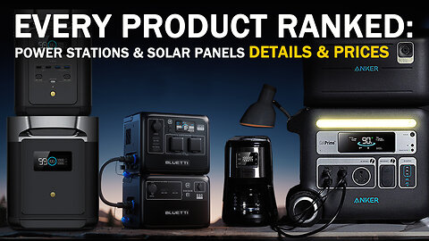 Portable Power Stations - Solar Panel - Reviews - Bluetti, Jackery, Ecoflow, Anker - All Ranked
