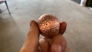 Making a Copper Bullion Ball with a Golf Ball