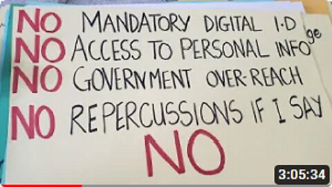 OPPOSITION LEH WE MARCH! NO TO: DIGITAL ID/REMOTE GOVERNANCE/CORRUPTION