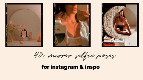 40+ aesthetic mirror selfies for instagram & inspo