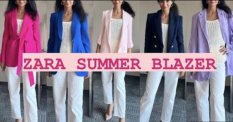ZARA BLAZER TRY ON HAUL | SUMMER 2023 | 8 DIFFERENT BLAZERS| TRENDY & CASUAL OUTFITS | SIHAM SOLEIL