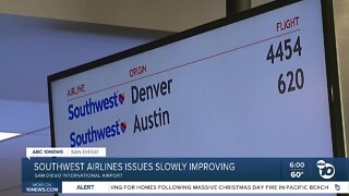 Southwest Airlines issues slowly improving