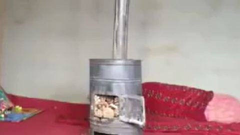 Lazy man's way to light a charcoal chimney