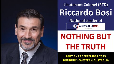 Riccardo Bosi - Nothing But the Truth Tour - Part 5 - Day 2 - WA, Bunbury 22/09/2023 - AustraliaONE