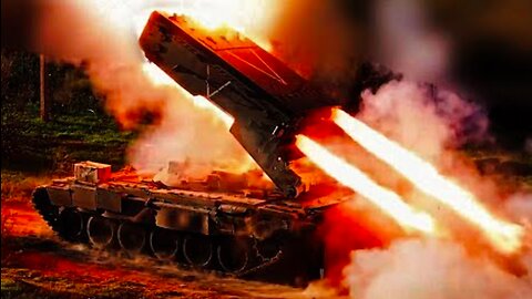 Powerful Russian Weapons! Russia Use TOS-1 Heavy Flamethrower with New Navigation system in Ukraine