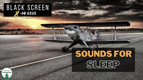 Propeller Plane | Sleep Sounds | Black Screen