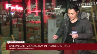Overnight vandalism in Pearl District