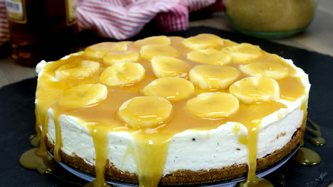 NoBake Banane Rum Cheesecake