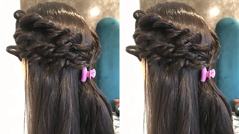 DIY easy elegant hairstyle for girls #hairstyles #beautywithmehwish