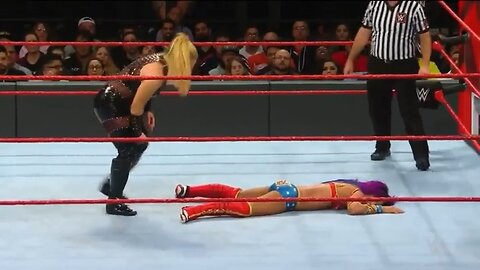 Natayla lays jobber Sasha banks out COLD!