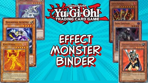 Yu-Gi-Oh Effect Monster Cards Binder Collection A-L