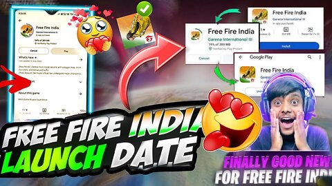 Free Fire India Launch Date Conform🥰😍? Good News For Free Fire India ||