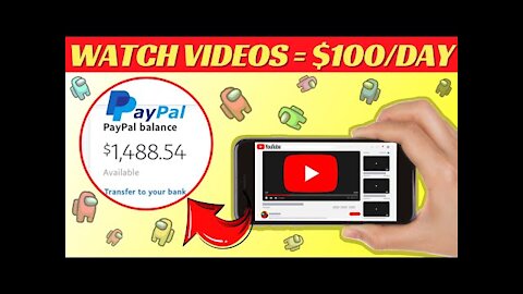 Get Paid $600 Per Day To Watch YouTube Videos 2021 (Earn FREE PayPal Money For Watching Online)