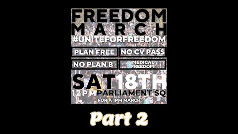 London Saturday 18th December 2021 Unite For Freedom March Part 2