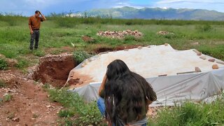 Our Earthbag Root Cellar Collapsed | A Devastating Blow To Our House Build