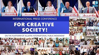 FOR CREATIVE SOCIETY! International press conference on ALLATRA platform. June 22, Atlanta, USA