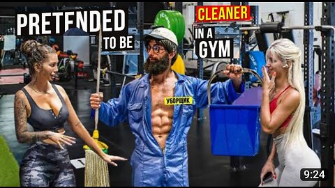 Can I clean here? Anatoly gym prank Aesthetics in public reactions