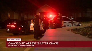 Owasso police arrest two people after early morning chase