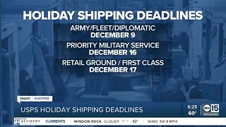 USPS holiday shipping deadlines