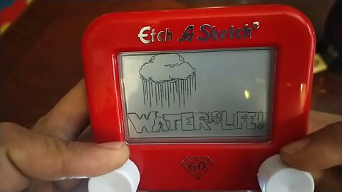 EtchASketch Art - Water Is Life!