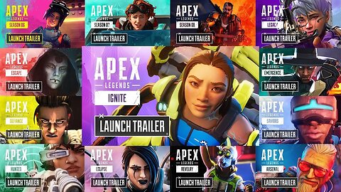 Apex Legends - All Cinematic Launch Trailers: Season 1 to 19