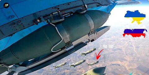 Russian warplanes drop FAB glide bombs and helicopters fire missiles during the war