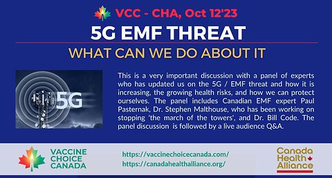 5G EMF Threat - What Can We Do About It - Panel Discussion