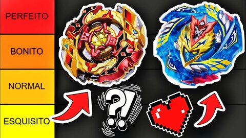 TIER LIST BEYBLADES CHO Z MAIS BONITOS - beyblade burst