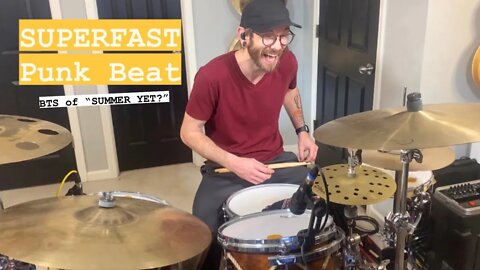 Playing A SUPERFAST Punk Rock Drum Beat at 188 BPM