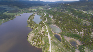 Fantastic drone footage of driving in remote British Columbia