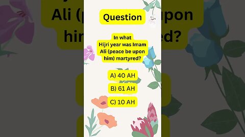 Questioning History: The Hijri Year of Imam Ali's Martyrdom