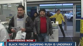 Black Friday shopping rush