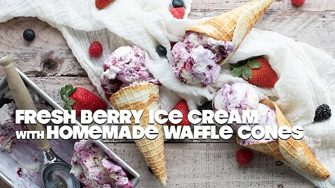 How to Make Homemade Ice Cream and Waffle Cones