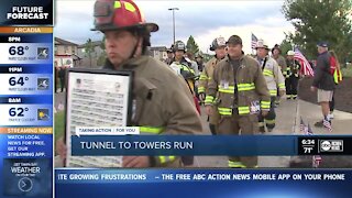 Firefighters run 5K in full gear to honor fallen 9/11 heroes