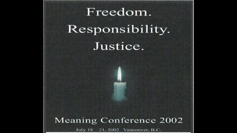 Symposium on Meaning & Optimism | S16 Part 2 | Meaning Conference 2002